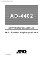 AD-4402 instruction